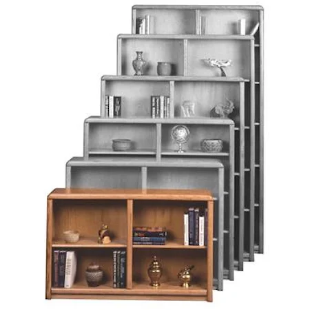 Deep 28-Inch Double Bookcase